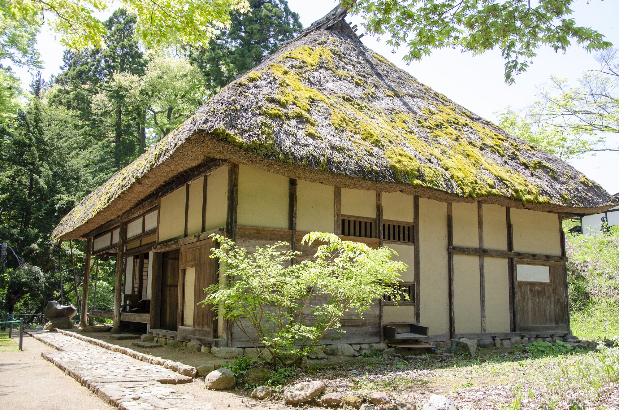 正受庵」茅葺き屋根修復工事に伴う一部立ち入り制限につきまして